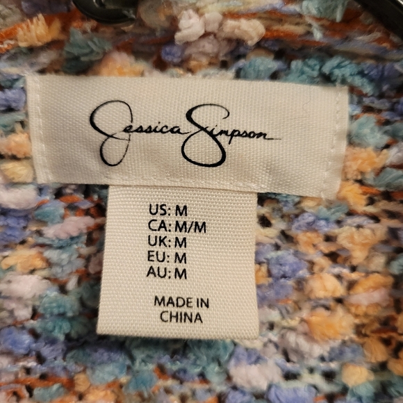Jessica Simpson Multicolor Knit Open Fron Cardigan - Picture 4 of 6